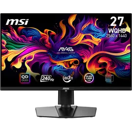 MSI MAG 271QPXDE QD-OLED E2 (26,5") QHD Gaming Monitor + Gratis Monitorarm