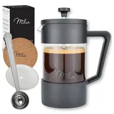 MILU French Press 350ml 2 Tassen Schwarz