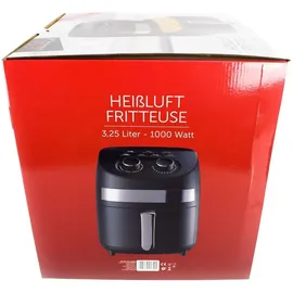 DESKI Heißluftfritteuse 3,5 Liter schwarz