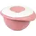 Westmark Rührschüssel mit zweigeteiltem Deckel 3,5 l, rosa/weiß, 3155227P