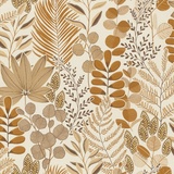 Rasch Textil Rasch Vliestapete (Botanical) Beige braune 10,05 m x 0,53 m Selection Vinyl/Vlies 465327