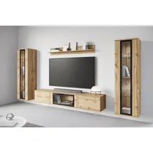 INOSIGN »Caro, stehend und hängend montierbar« Komplett-Set, Vitrine Türanschlag links/rechts wechselbar, 4 Stk. tlg., braun