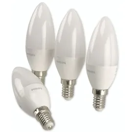 Philips LED-Kerze 4,9W E14 470 lm warmweiß 4 St.