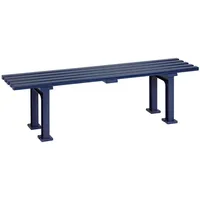 Blome Modante Gartenbank Blau, Kunststoff, 3-Sitzer, 150x42x37 cm, Typenauswahl,
