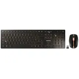 Cherry DW 9100 SLIM Tastatur Maus-Set UK-Englisch, QWERTY Schwarz