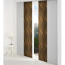 Wirth Schiebegardine LUPARA (1 St), Paneelwagen, blickdicht, Jacquard, Inkl. Montagezubehör orange 60 cm x 145 cm