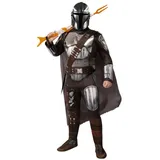 Rubie ́s Kostüm Star Wars - The Mandalorian Kostüm Deluxe, Der mandalorianische Kopfgeldjäger aus der eigenen Star Wars-Serie braun M-L