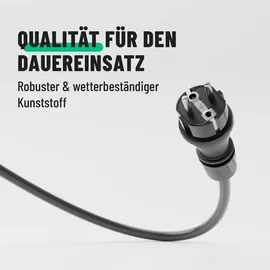 greate 230V Schuko Stecker wasserdicht nach IP54 - Schukostecker