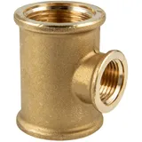 tecuro T-stück allseitig Innengewinde Rp 1 1/4 x 3/4 x 1 1/4 Zoll, Ms-blank Cw617n