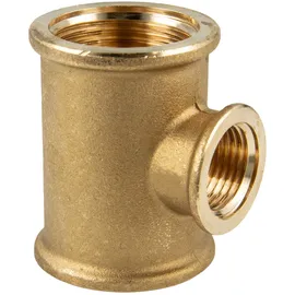 tecuro T-stück allseitig Innengewinde Rp 1 1/4 x 3/4 x 1 1/4 Zoll, Ms-blank Cw617n