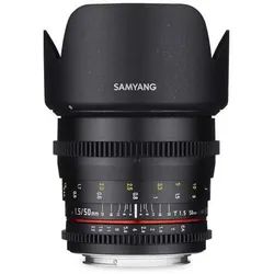 Samyang 50mm T1.5 VDSLR Objektiv für Canon EF
