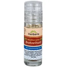 Herbaria Mediterranes Brotzeitsalz Mini-Mühle 15 g Rot unbefüllt