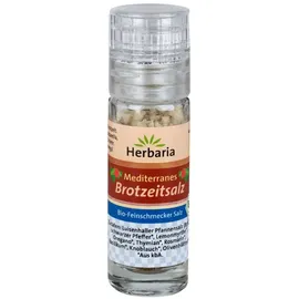 Herbaria Mediterranes Brotzeitsalz Mini-Mühle 15 g Rot unbefüllt