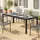 Outsunny Alu-Gartentisch 190 x 84,5 cm schwarz