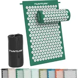 Tunturi Acupuncture Matte und Kopfkissen - stachelmatte - 2in1 akupressurmatte grün No Size
