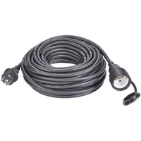 Sygonix 1373173 Strom Verlängerungskabel 16 A Schwarz 20.00 m H07RN-F 3G 1,5 mm2