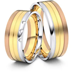 Trauringe Naumburg 333er Tricolorgold - 1839