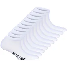 JACK & JONES JACK - JACDONGO SOCKS, Baumwollmischung, einfarbig, Weiß 33-37