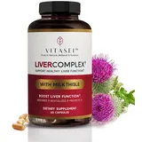 VITASEI LIVER COMPLEX | Mariendistel Nahrungsergänzungsmittel | Zur Leberreinigung | Mariendistel Kapseln | Entgiftung | 100% Vegan | Laktosefrei | Glutenfrei | 60 Kapseln