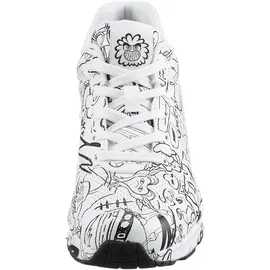 SKECHERS UNO-PROCESS SKETCH Sneaker mit coolem Sketchprint, Freizeitschuh, Halbschuh, Schnürschuh schwarz|weiß 35 EU