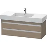 Duravit Ketho Waschtisch-Unterschrank KT664203535 120 x 45,5 cm, Eiche terra, 2 Schubkästen, wandhängend