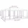vidaXL Partyzelt mit 10 Mesh-Seitenteilen Blau 6x4 m HDPE