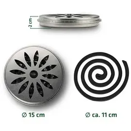 Gardigo Räucherbox Citronella silber, 1 Set