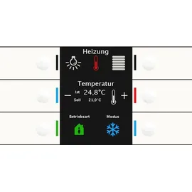 MDT Smart 86 Taster mit Farbdisplay und Temperatursensor
