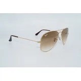 Ray Ban Aviator Gradient RB3025 001/51 58-14 polished gold/light brown