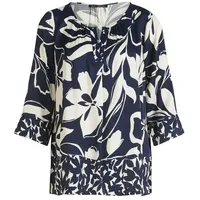 Betty Barclay Schlupfbluse mit Muster Dunkelblau/Weiß,42 | 42