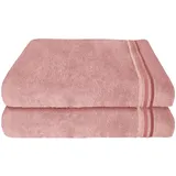 SCHIESSER Skyline Color Duschtuchset 70 x 140 cm rosa 2 St.