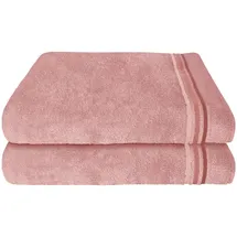 SCHIESSER Skyline Color Duschtuchset 70 x 140 cm rosa 2 St.
