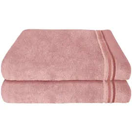 SCHIESSER Skyline Color Duschtuchset 70 x 140 cm rosa 2 St.