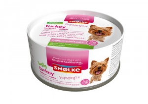 Smølke Soft Paté kalkoen hondenvoer  24 x 125 g