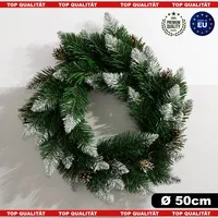 Adventskranz Weihnachtskranz PRO Ø50cm Künstliche Türkranz Weihnacht Deko DIY