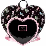 Loungefly Lucys Tattoo Doppeltes Herz Rucksack Schwarz