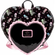 Loungefly Lucys Tattoo Doppeltes Herz Rucksack Schwarz