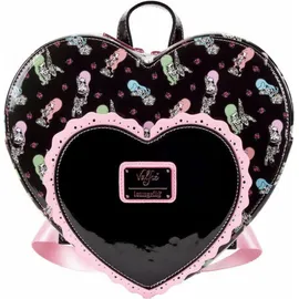 Loungefly Lucys Tattoo Doppeltes Herz Rucksack Schwarz