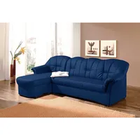 Ecksofa DOMO COLLECTION "Papenburg L-Form" Sofas Gr. B/H/T: 235cm x 84cm x 82cm, Microfaser PRIMABELLE, Recamiere links, mit Bettfunktion, blau in großer Farbvielfalt, wahlweise mit Bettfunktion