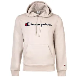 Champion Herren Hoodie - Hooded Sweatshirt, Pullover, Logo, Kapuze, einfarbig Beige XL