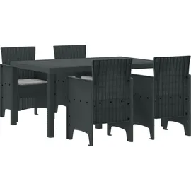 vidaXL Garten Essgruppe 5-tlg. Anthrazit