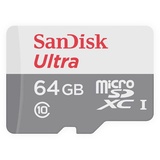 SanDisk microSDXC Ultra 64GB Class 10 80MB/s UHS-I + SD-Adapter (SDSQUNC-064G-GN6MA)