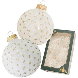 Krebs Glas Lauscha Weihnachtsbaumkugel 4-tlg. 7cm