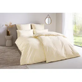 LeGer Home by Lena Gercke Linnea Streifendesign Gelb 135 x 200 cm + 2 x 40 x 80 cm