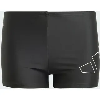 Adidas Performance Big Bars Kids Boxer-Badehose Black / White 116    