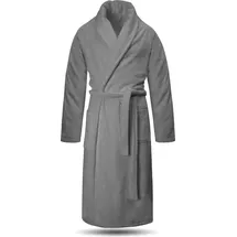 Normani Herren Premium Bademantel Basic in Grau | Gr.: 3XL