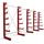 Stier Kragarmregal Stahl 5200x2000x500mm feuerrot