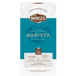 MINGES Café Espresso Barista Kaffeekapseln, Arabica- und Robustabohnen kräftig, 52 g