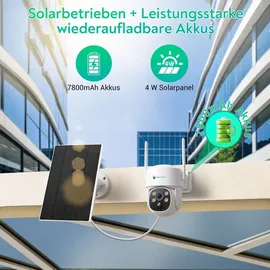 LuVision W601 Solar WLAN PTZ 360° Schwarz
