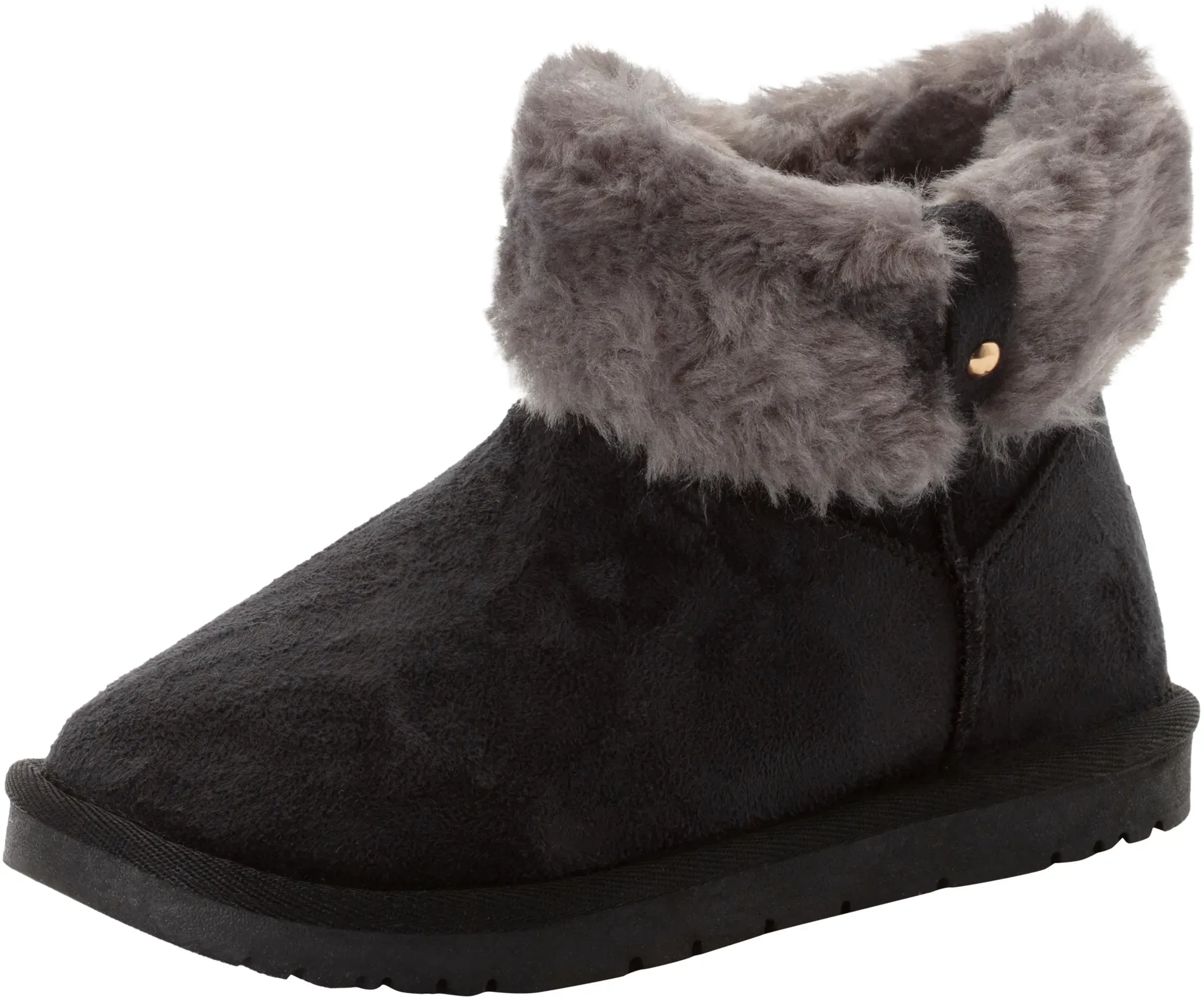 Schlupfboots O'NEILL "JENNER MID JR", Mädchen, Gr. 34, schwarz, Synthetik, Schuhe Schlupfboots, Winterboots, Snowboots, Winterschuhe